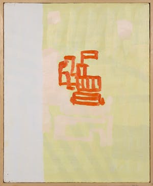 Ger de Greef - Olieverf op doek, (Paleis) Lege stad - Ingelijst kopen? Bied vanaf 35!