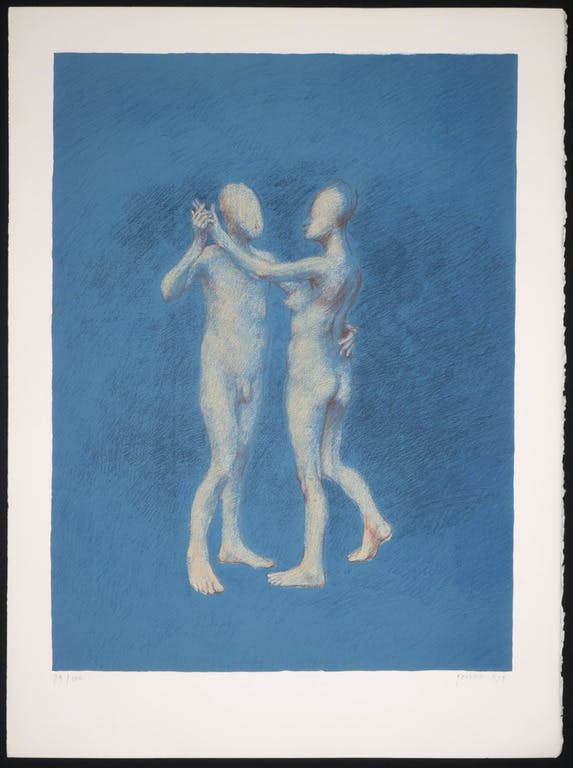 Geurt van Dijk - Litho, Z.T. Dansend paar kopen? Bied vanaf 20!