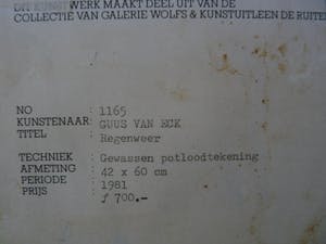 Guus van Eck - Regenweer kopen? Bied vanaf 95!