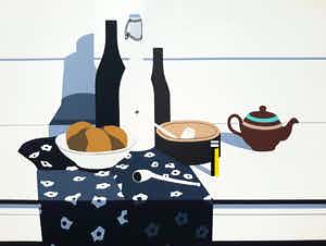 Rudi van de Wint - Stilleven, zeefdruk (groot) verkocht voor € 40!