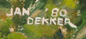 Jan Dekker - Olieverf op hardboard, Bloemenpracht kopen? Bied vanaf 1!