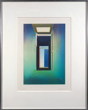 Nono Reinhold - Kleurenets, Zonder titel - Ingelijst kopen? Bied vanaf 100!