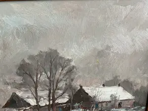 Frans Manders - Winter in Brabant. kopen? Bied vanaf 275!