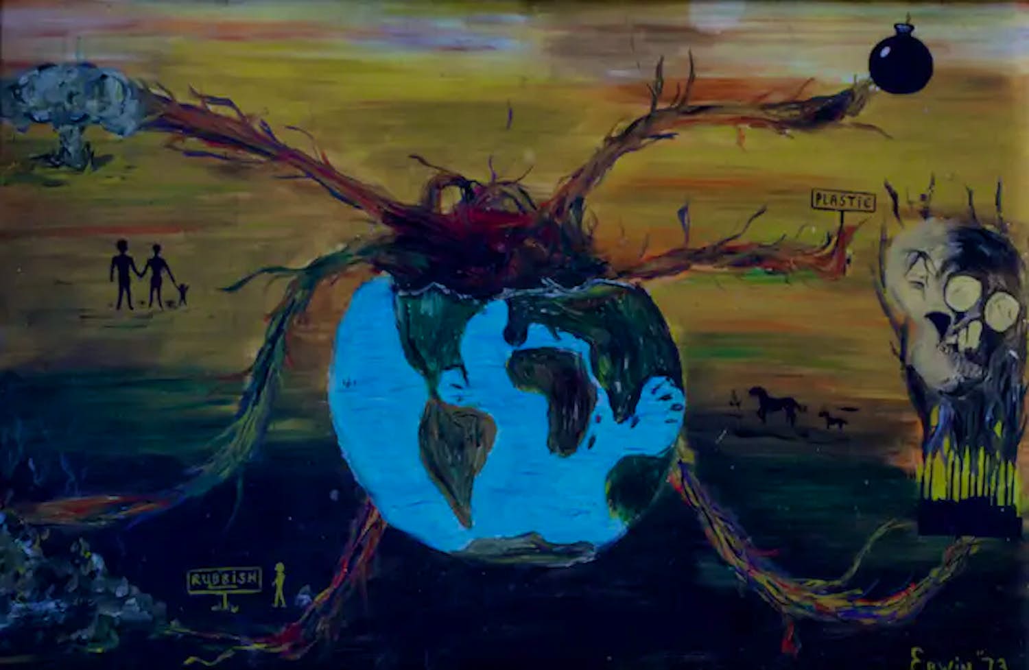 Niet of onleesbaar gesigneerd - Olieverf op board - 1973 (herkomst : Rob Scholte atelier) kopen? Bied vanaf 1!