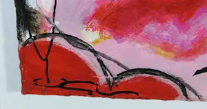 Gerdine Duijsens-Kroezen - Handbewerkte zeefdruk in witte lijst, Botox and Bubbles kopen? Bied vanaf 1!