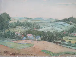 Anton van der Vet - landschap te Zuid Limburg kopen? Bied vanaf 50!