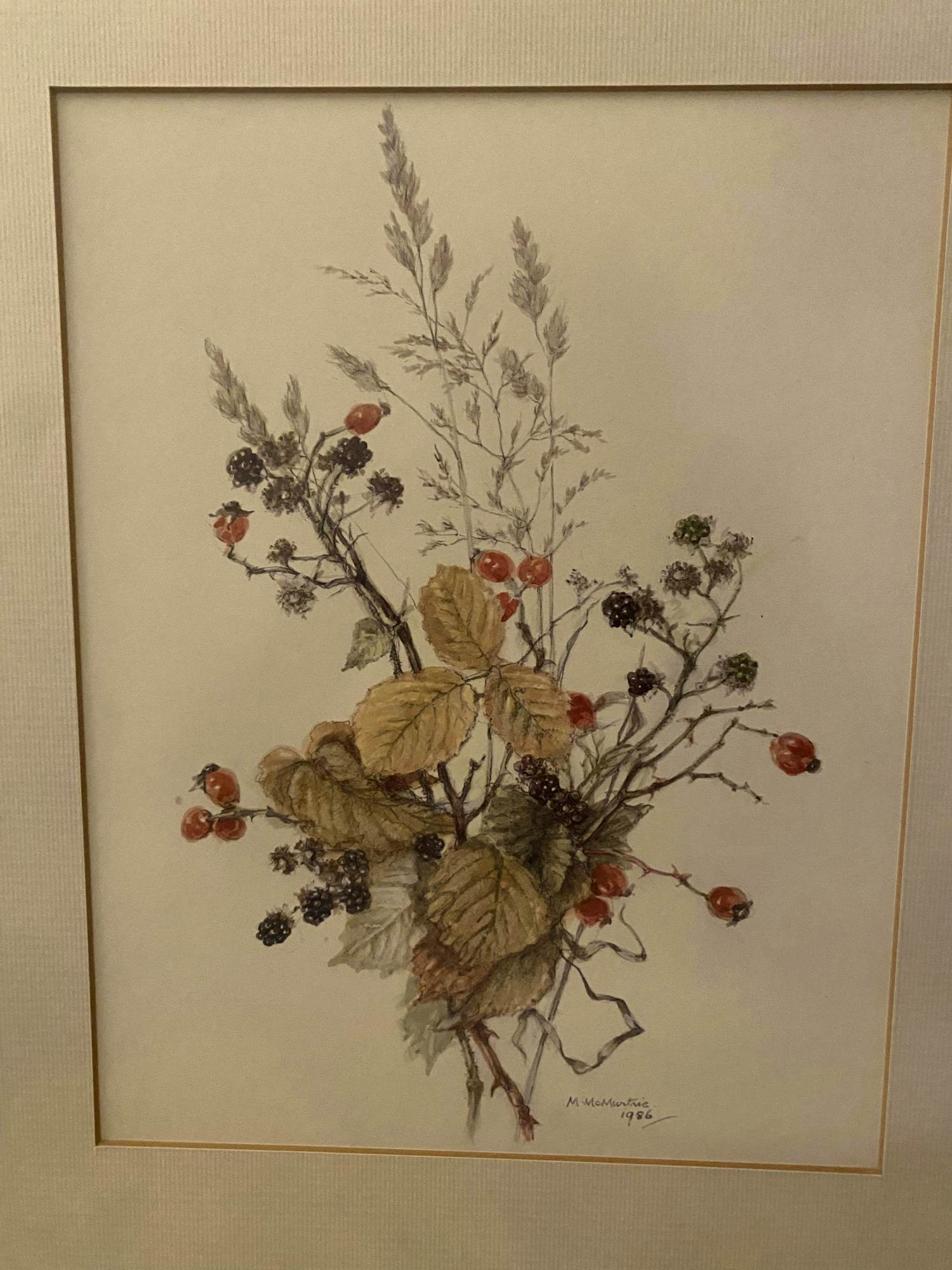 Mary McMurtrie - Botanische aquarel verkocht voor € 45!