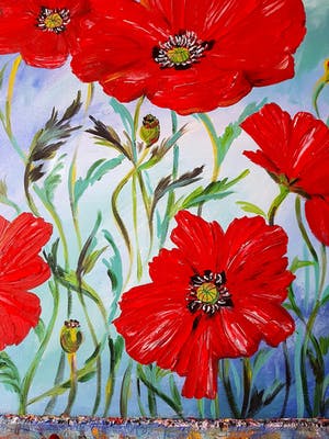 Elena Polyakova - Poppies against the sky kopen? Bied vanaf 300!
