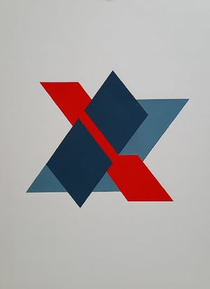 Kees Roovers - Abstract geometrische compositie kopen? Bied vanaf 195!