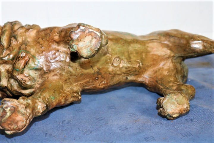 Pierre Chenet - bronzen leeuw kopen? Bied vanaf 350!