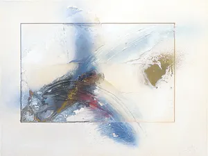 Josi Neuberger - Collage, Abstracte compositie - Ingelijst kopen? Bied vanaf 1!