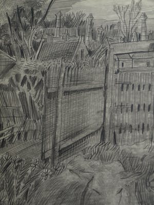 Hubert Bekman - Ingelijste tekening, Schapen - ingelijst – 1945 kopen? Bied vanaf 25!