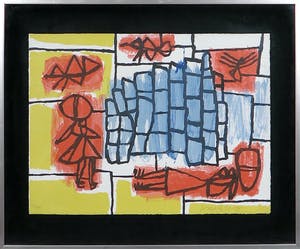 Corneille - Zeefdruk, Zonder titel, Ingelijst kopen? Bied vanaf 200!