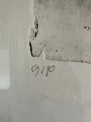 Cees Kortlang - Ets, Compositie in oranje, bruin en zwart (9/10) - Ingelijst kopen? Bied vanaf 85!