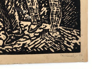 Herman Bieling - Vier houtsneden kopen? Bied vanaf 40!