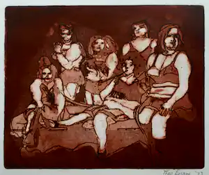 Theo Eissens - (1952-2015) - Ets , Zonder titel - 1973 vendu pour 50€ !
