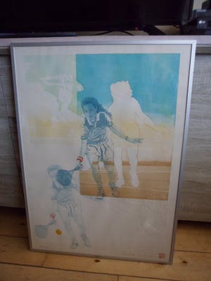 Leentje Linders - Ets en Blinddruk, Ad van Tage- Ingelijst kopen? Bied vanaf 35!