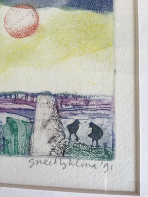 Greet Lyklema - 2 kleur etsen , mini-natuurtje 2 en 3, gesigneerd en ingelijst kopen? Bied vanaf 10!