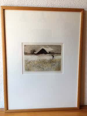 Mart Kempers - Schaatser in landschap verkocht voor € 50!