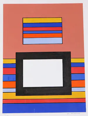 Guy Vandenbranden - Zeefdruk op geschept papier, Construction kaufen? Bieten Sie von 70!