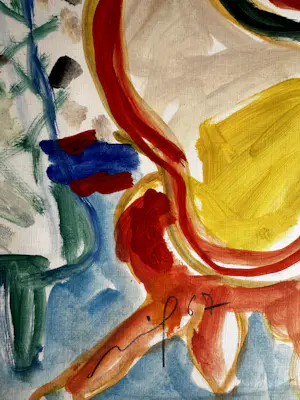 Armand Avril - Armand Avril - Grote kleurrijke gouache (65x50 cm) - gesigneerd kopen? Bied vanaf 449!