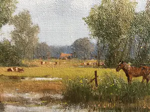 Willem Jacobus Alberts - Landschap in de Achterhoek. kopen? Bied vanaf 200!