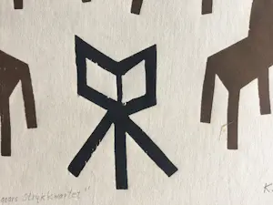 Klaas Gubbels - Klaas Gubbels houtdruk ‘Hongaars Strijkkwartet’ – 2006 - oplage 45 ex kopen? Bied vanaf 485!