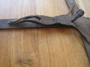 Heiligenbeeld - Smeedijzeren Christus aan het kruis. kopen? Bied vanaf 45!