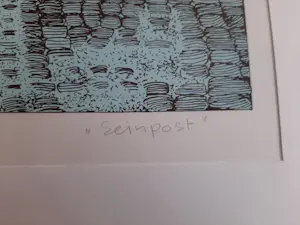 Sees Vlag - Zeefdruk: Scheveningen - Seinpost - 1976 kopen? Bied vanaf 70!