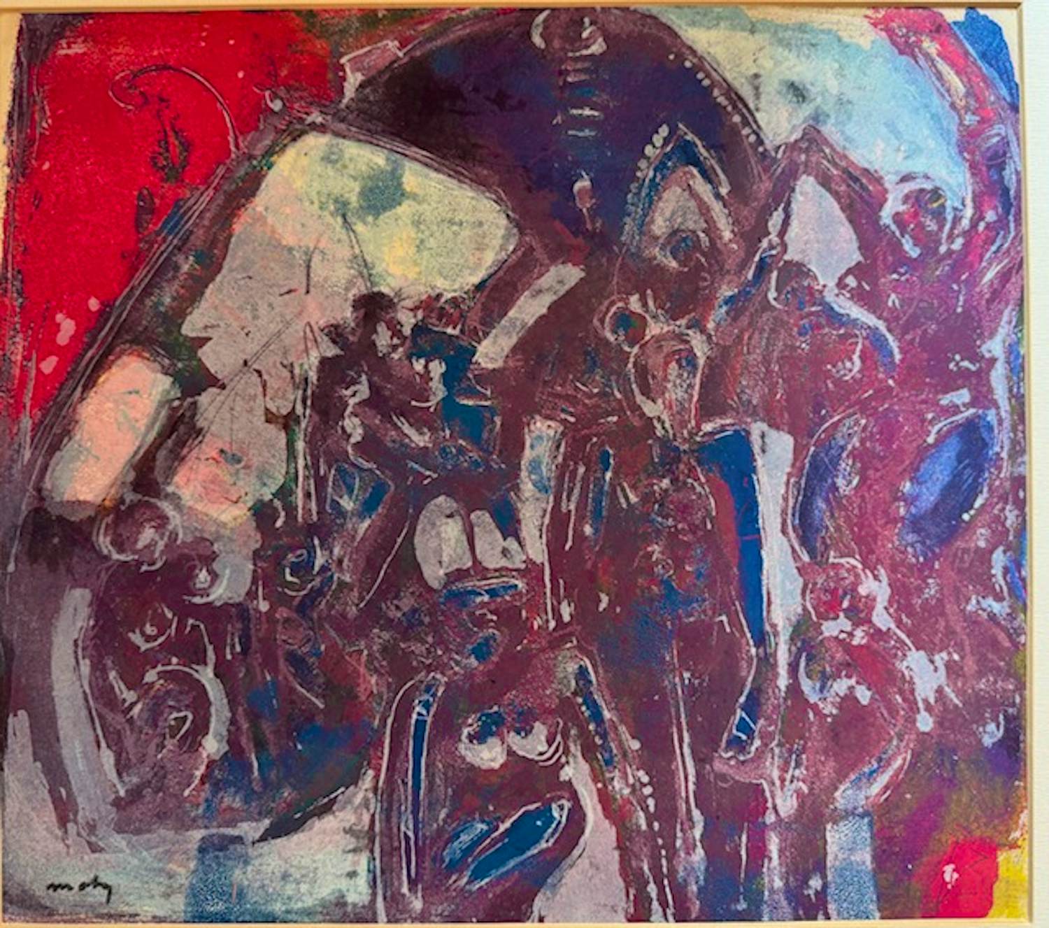 Wim Motz - Abstracte figuren kopen? Bied vanaf 20!