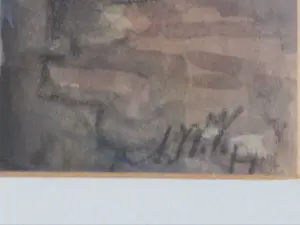 Andre J. Verhorst - Stadsgezicht Zierikzee - Aquarel kopen? Bied vanaf 60!