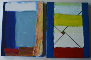 Tom Lecluse - 2 olieverf zonder titel. kopen? Bied vanaf 75!