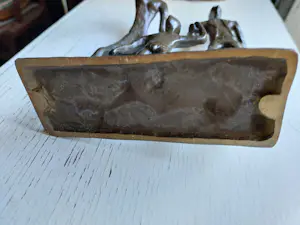 Brons (Onbekend) - 2x Brons beeld : gezin en spelende kinderen. kopen? Bied vanaf 55!