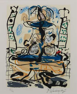 Kees Salentijn - Litho op papier, Fontana - Ingelijst kopen? Bied vanaf 60!