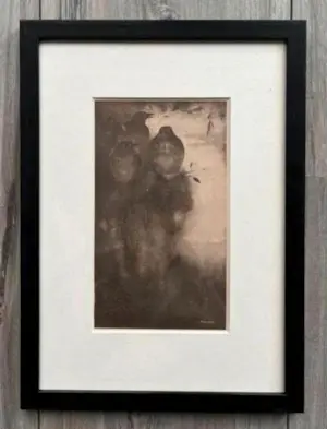 Jan Mankes - Originele Heliogravure Lijsters in Avondstemming 1923 kopen? Bied vanaf 130!
