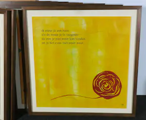 Sil van Oort - Serie van 9 unieke werken op papier + gedichten, Het verhaal van de hemel (...) kopen? Bied vanaf 150!