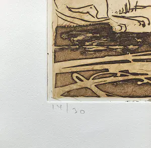 Jan Montyn - Leeuwen, aquatint ets kopen? Bied vanaf 95!
