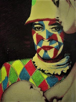 Aat Veldhoen - Bijzondere Gem.Techniek "Moeder en kind en Clown (Aat)" gesigneerd kopen? Bied vanaf 79!