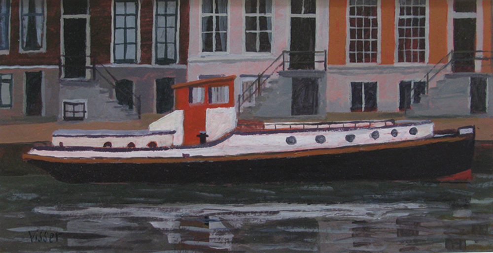 Hendrik Jan Visser - SLEEPBOOT IN DE GRACHT kopen? Bied vanaf 10!