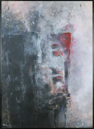 Martijn de Boer - Gemengde techniek op papier, Abstracte voorstelling - Ingelijst kaufen? Bieten Sie von 100!