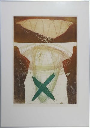 Hans Laban - Kleurenets, Zonder titel - Ingelijst (Groot) kopen? Bied vanaf 1!