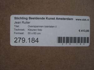 Jean Ruiter - Kleine Oplage (1/5) "overspannen toeristen / Florence"- gesigneerd - ingelijst kopen? Bied vanaf 39!
