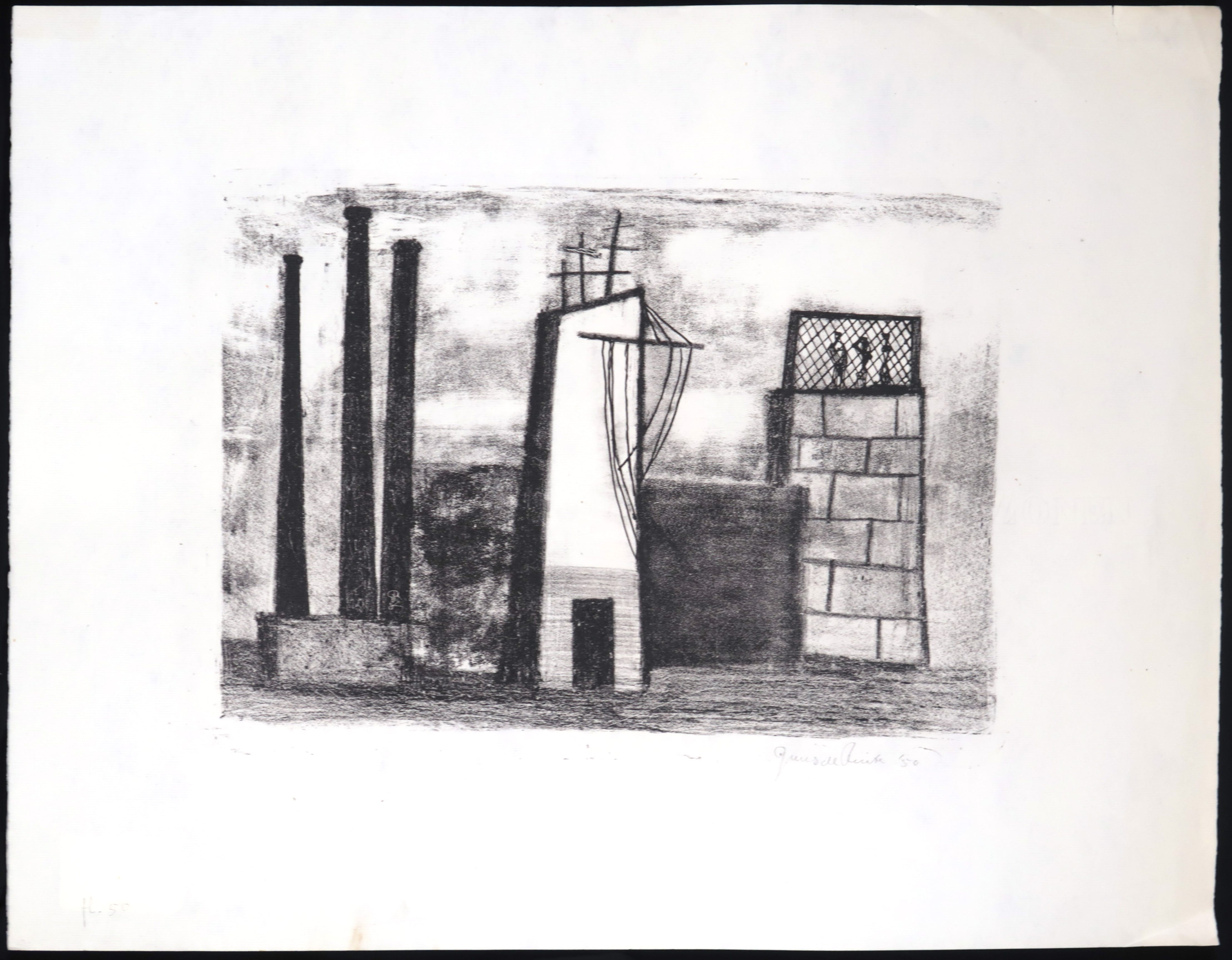 Guus de Ruiter - Litho, Uitzicht kopen? Bied vanaf 1!