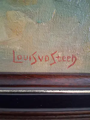 Louis van der Steen - Boerenschuur met hooibergen kopen? Bied vanaf 75!