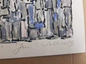 Jan Wolkers - Zeefdruk Winterbeeld VI + gedicht + foto van Jan Wolkers kopen? Bied vanaf 160!