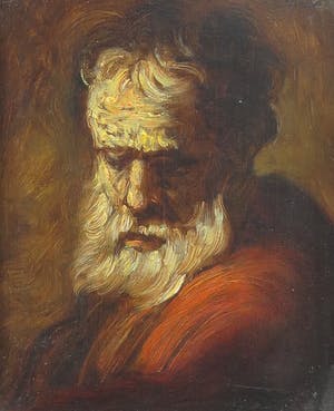 Jan Theuns - Olieverf op paneel, Portret kopen? Bied vanaf 1!