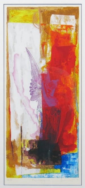 Piotr Konkel - Zeefdruk, Rising - Ingelijst, Aanbieding €95 (Galerijprijs €635!) kopen? Bied vanaf 95!