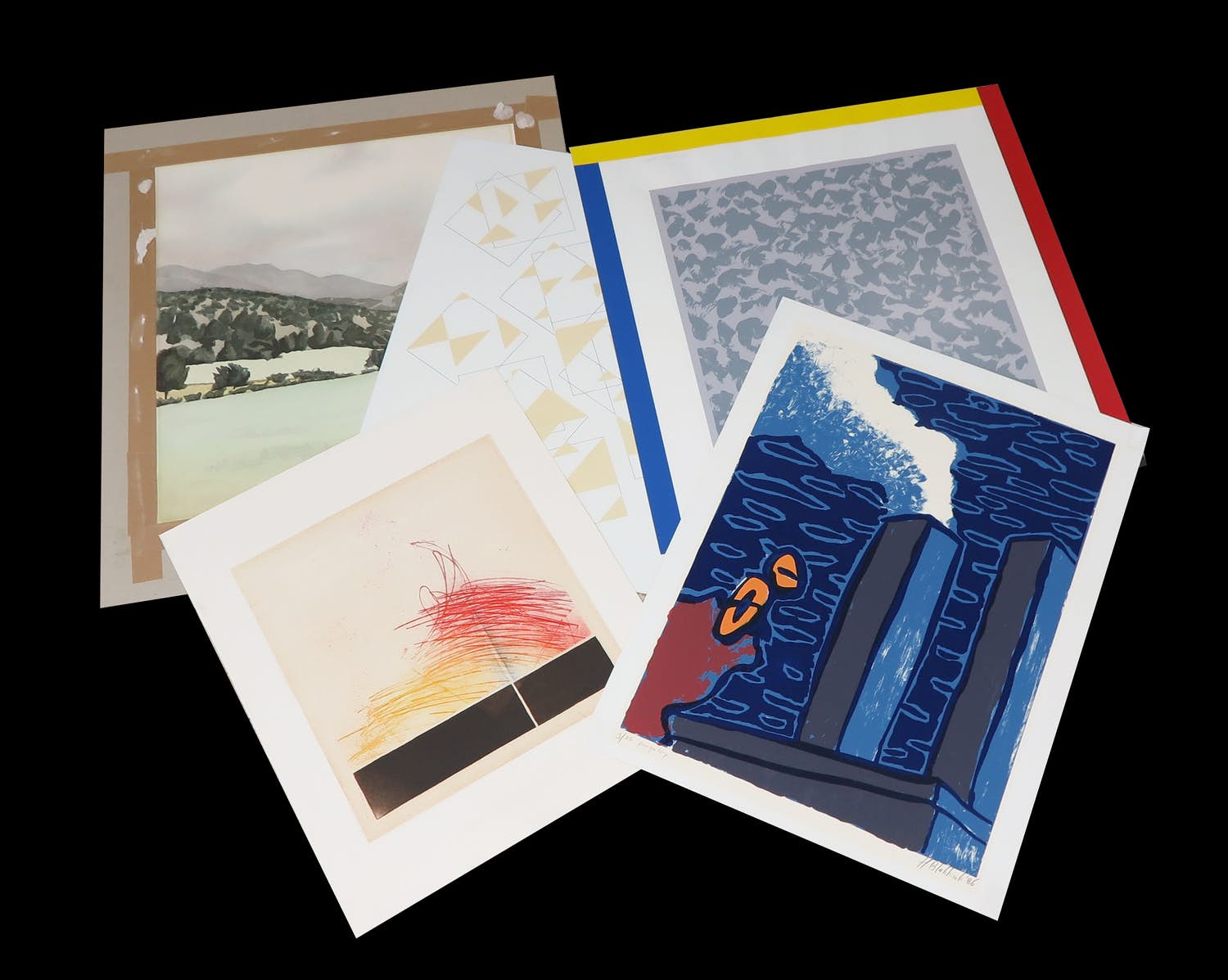 Hans Blekkink - en andere! - Lot met 10 werken op papier kopen? Bied vanaf 1!