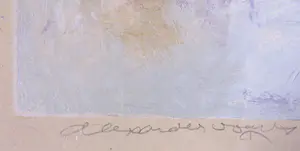 Alexander Vogels - Zeefdruk, Abstracte compositie - Ingelijst (Groot) kopen? Bied vanaf 50!