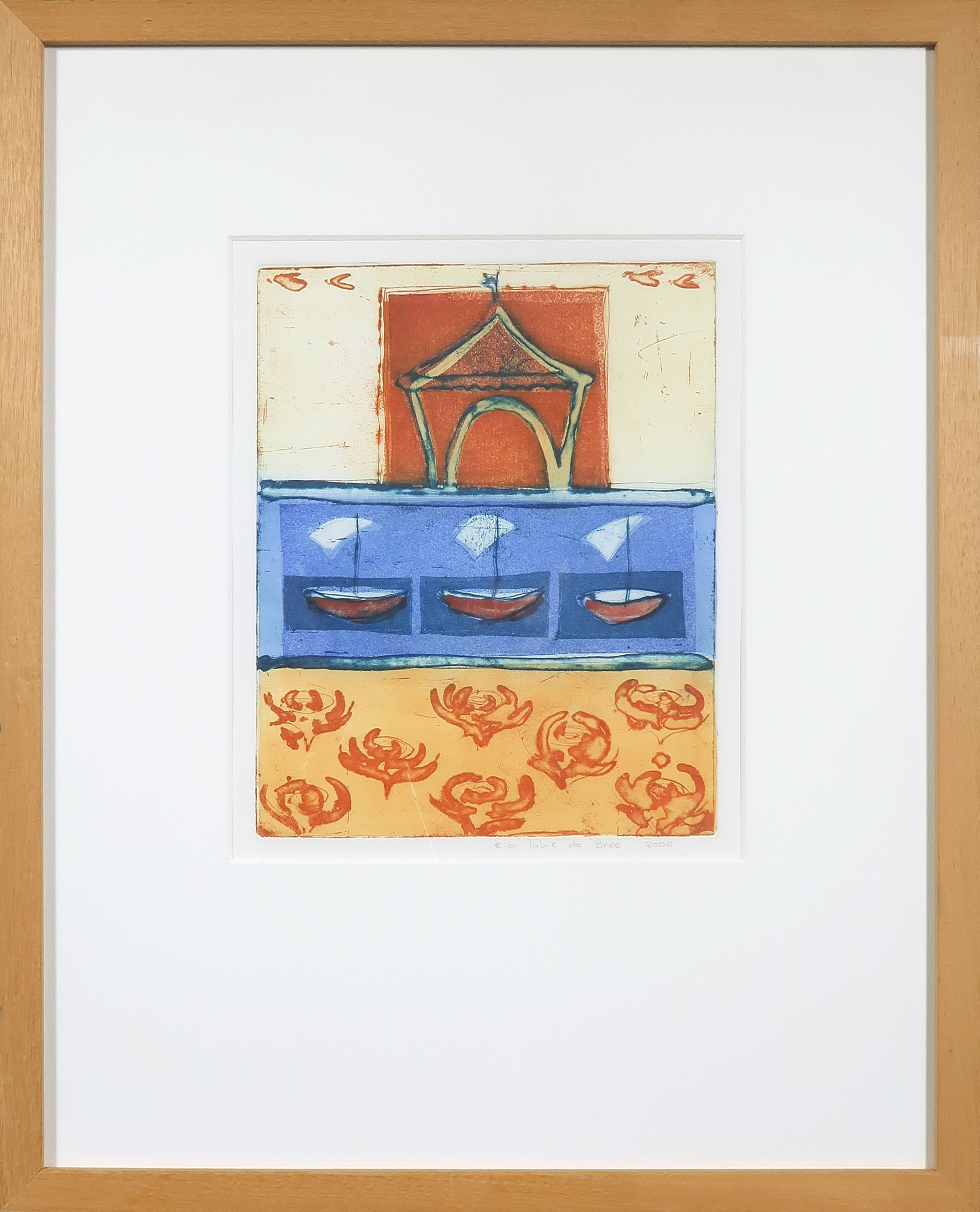 Lukie de Bree - Kleurenets en aquatint, Zonder titel - Ingelijst kopen? Bied vanaf 1!